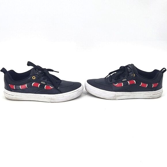 Vans Kyle Walker Pro Coral Snake Shoes Size 6.5 Mens Black Leather Skateboard - Picture 3 of 11